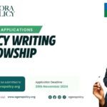 Apply Now: Agora Policy Writing Fellowship 2025 for Early to Mid-Career Professionals in Nigeria