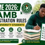 UTME 2026: JAMB Registration Rules for University Students