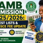 JAMB Admission 2025/2026: Latest Lists & WASSCE Fee Update