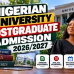 Nigerian University Postgraduate Admission 2026/2027