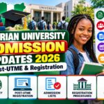 Nigerian University Admission Updates 2026 | Post-UTME & Registration
