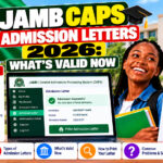 JAMB CAPS Admission Letters 2026: What’s Valid Now