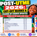 Post-UTME 2026: Cut-Off Marks & Change of Course Updates