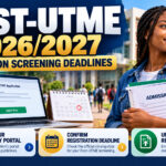 Post-UTME 2026/2027: Admission Screening Deadlines