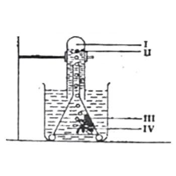 The substance labelled II originates from